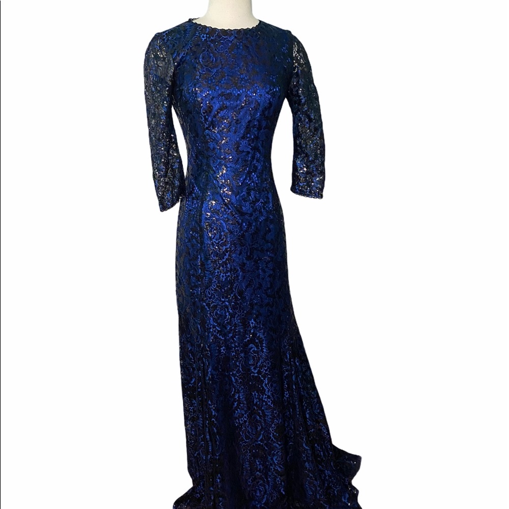 Tahari royal blue dress sz-2